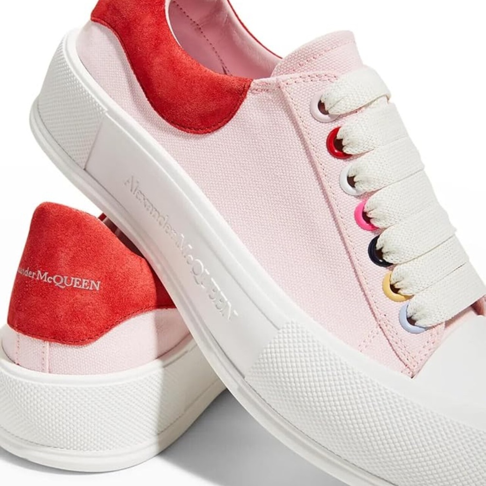Alexander McQueen Deck Multicolor Plimsoll Sneaker - Picture 13 of 13